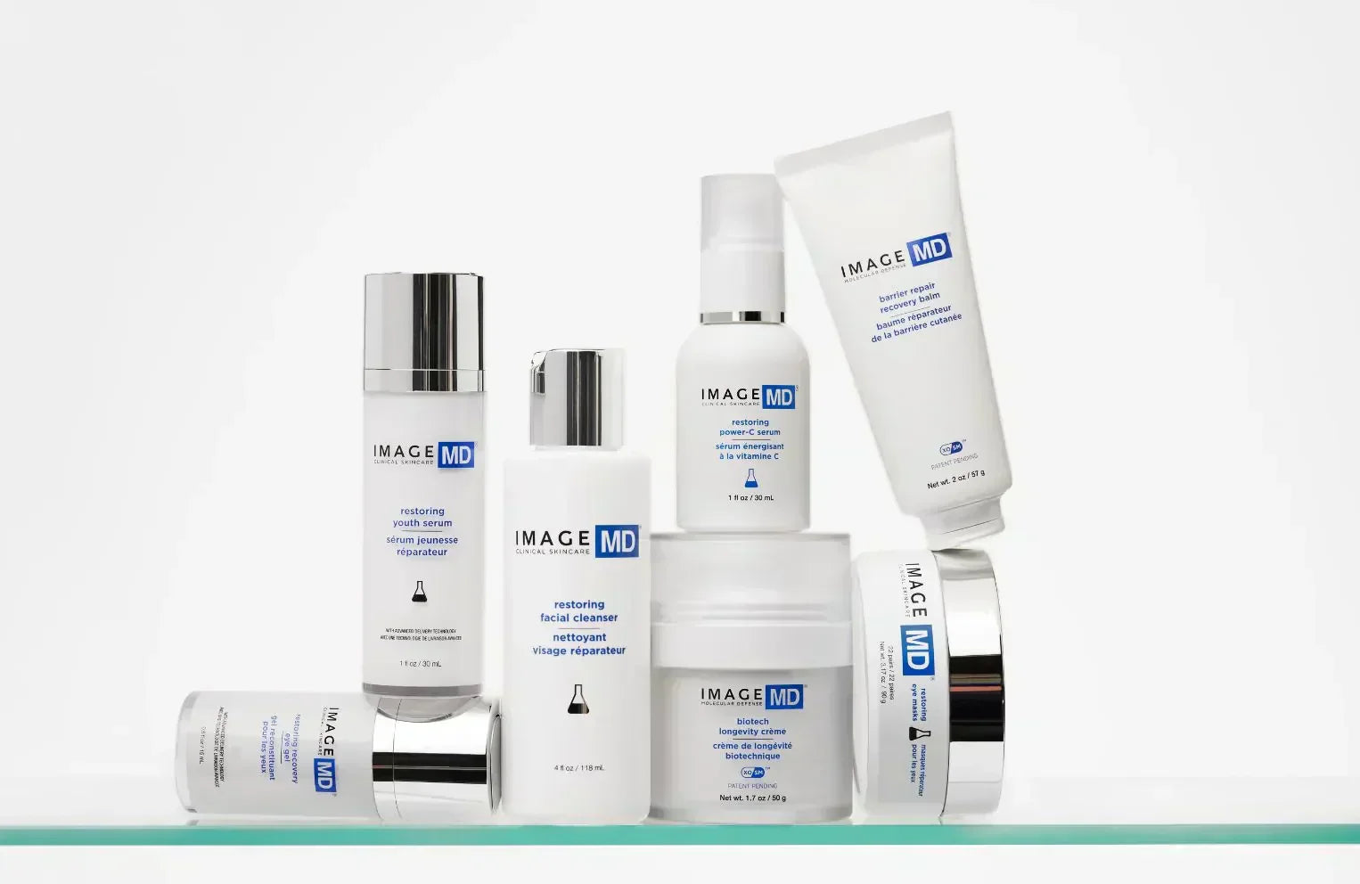 IMAGE MD product collection on white background