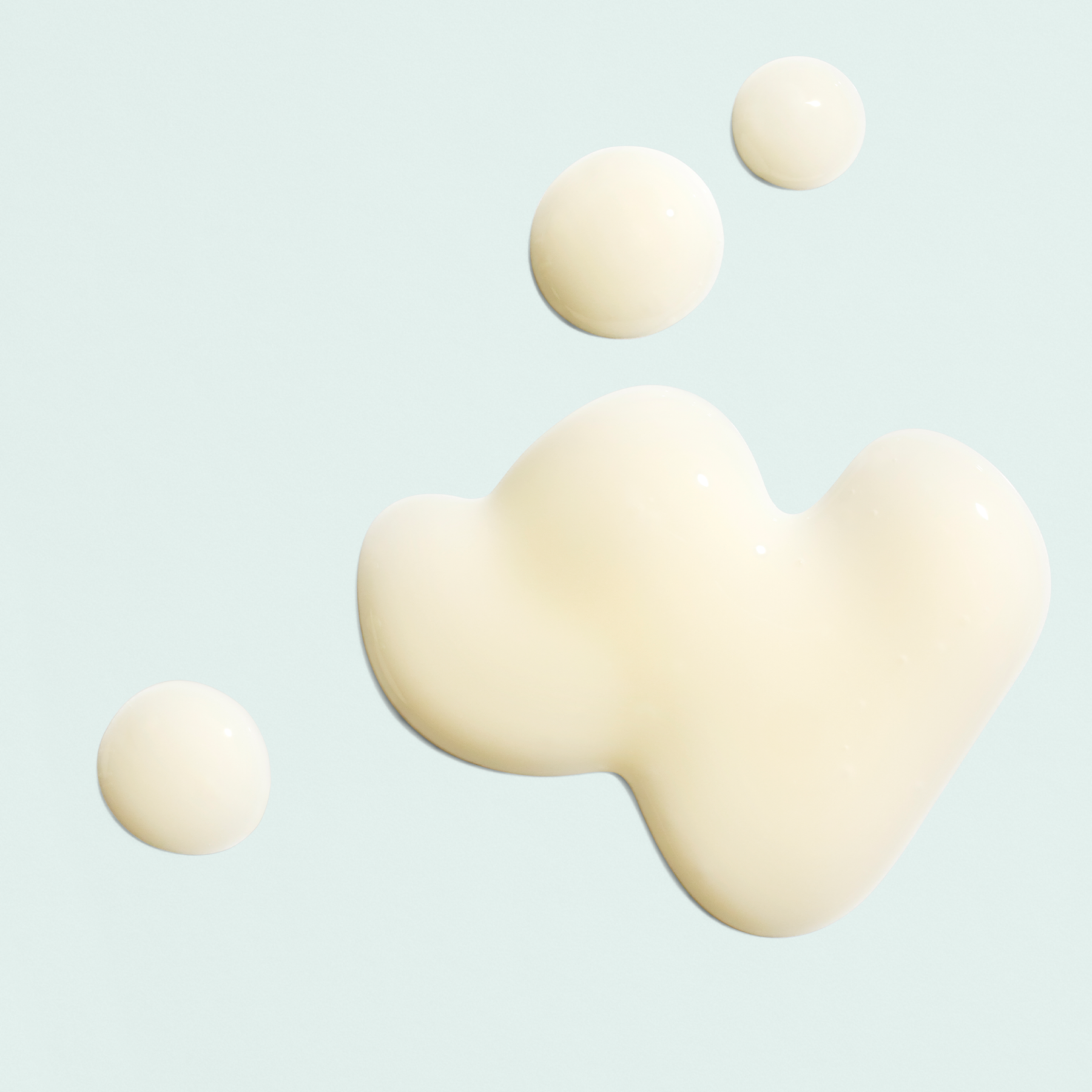 close up texture shot of serum on light background