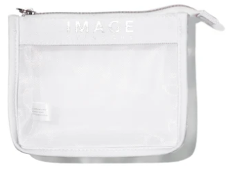 White mesh travel bag
