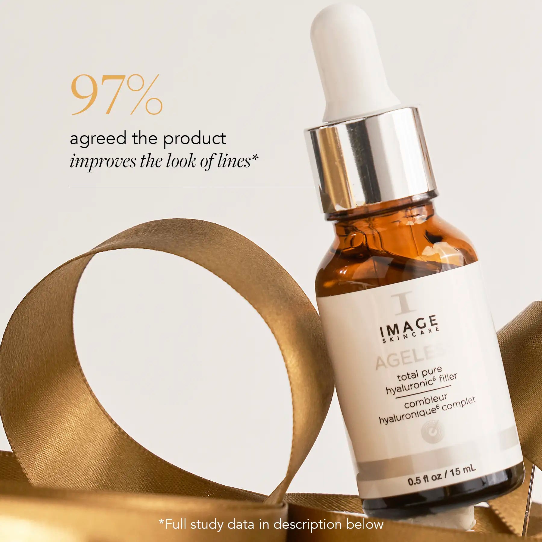 product shot with clinicals data