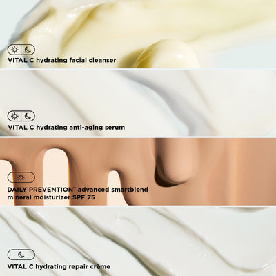 texture shot of each product in kit
