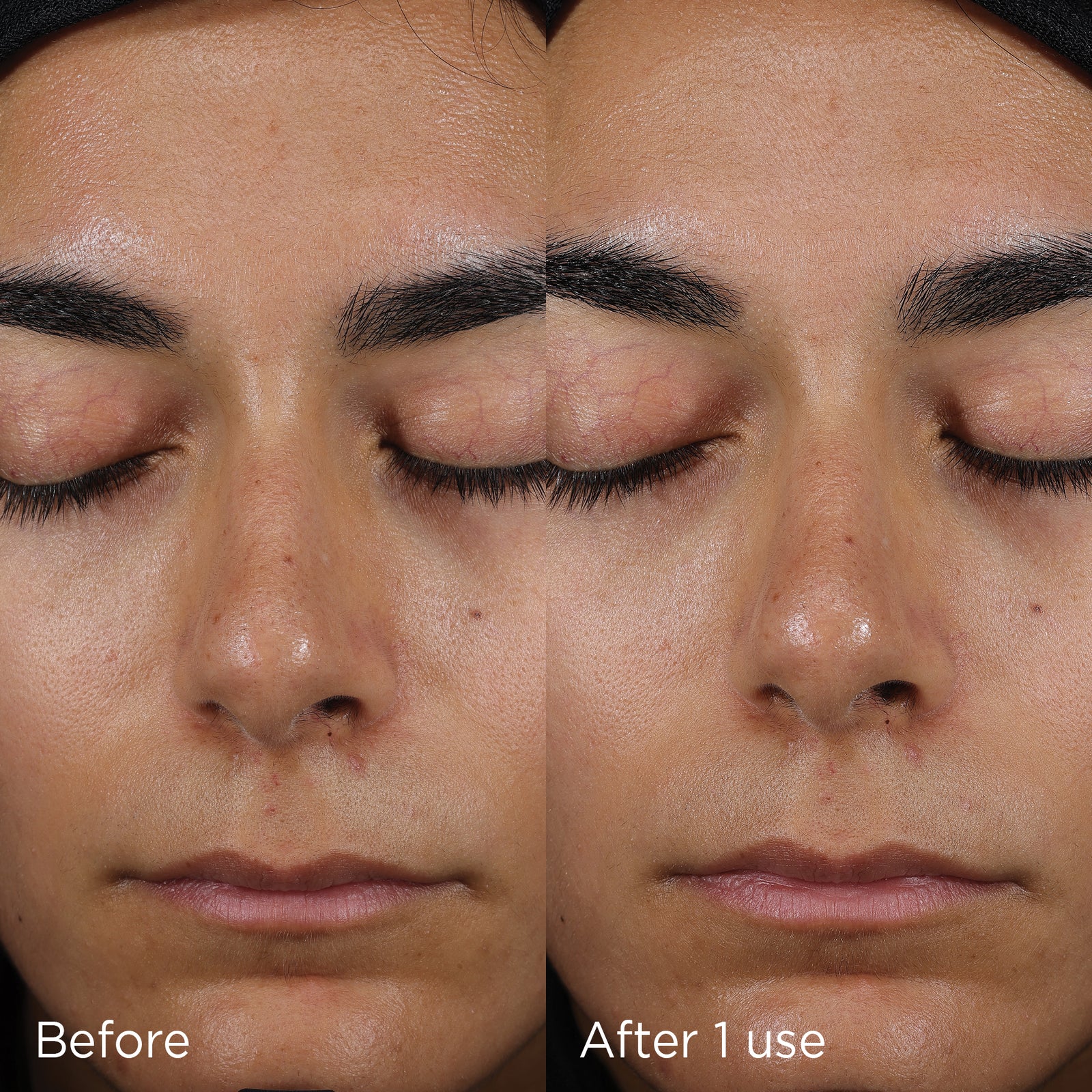 before and after one use image