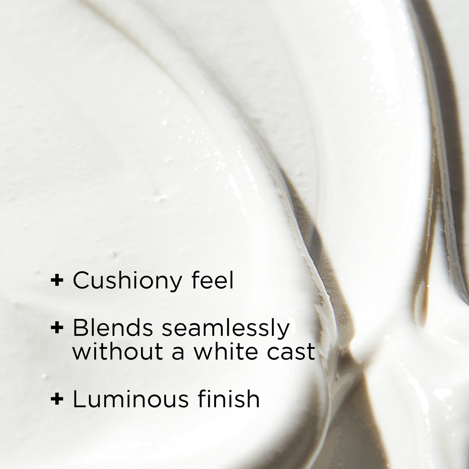 Close-up texture of Image Skincare's Daily Prevention Ultra Defense Moisturizer with SPF 50, showcasing its rich, creamy consistency against a clean white background.