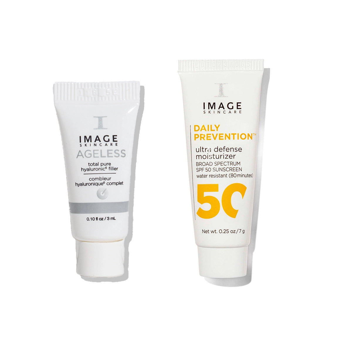 Free Gifts: AGELESS hyaluronic serum sample + Daily Prevention ultra SPF sample