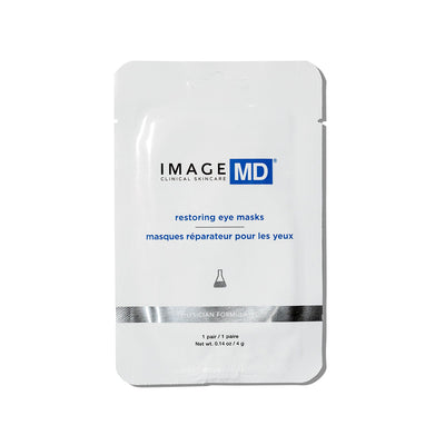 IMAGE MD restoring eye masks packaging on a white background