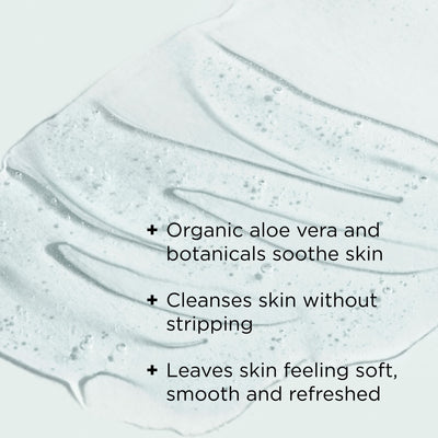 ormedic cleanser texture shot with benefits callouts