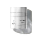 the MAX creme silver jar on white background