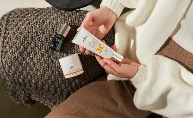 Fall Skincare Girl Holding Image Skincare Products 