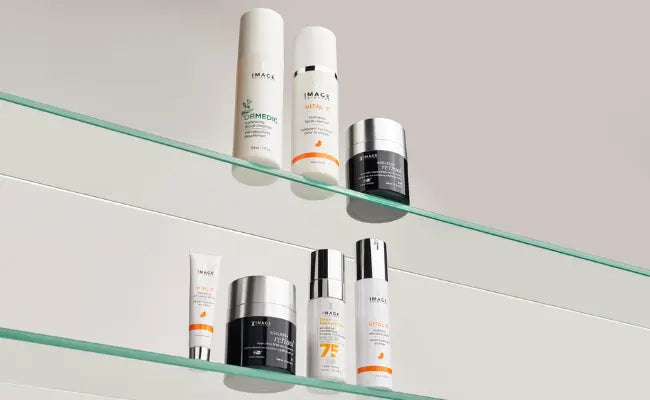 skincare shelfie