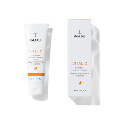 Vital C skincare product packaging on a white background
