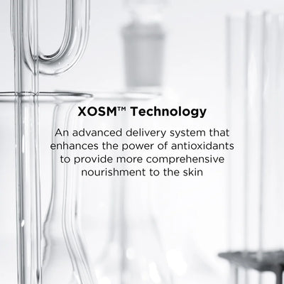 XOSM technology is a smart encapsulation system that optimizes the micro-targeted delivery of antioxidants to help protect skin