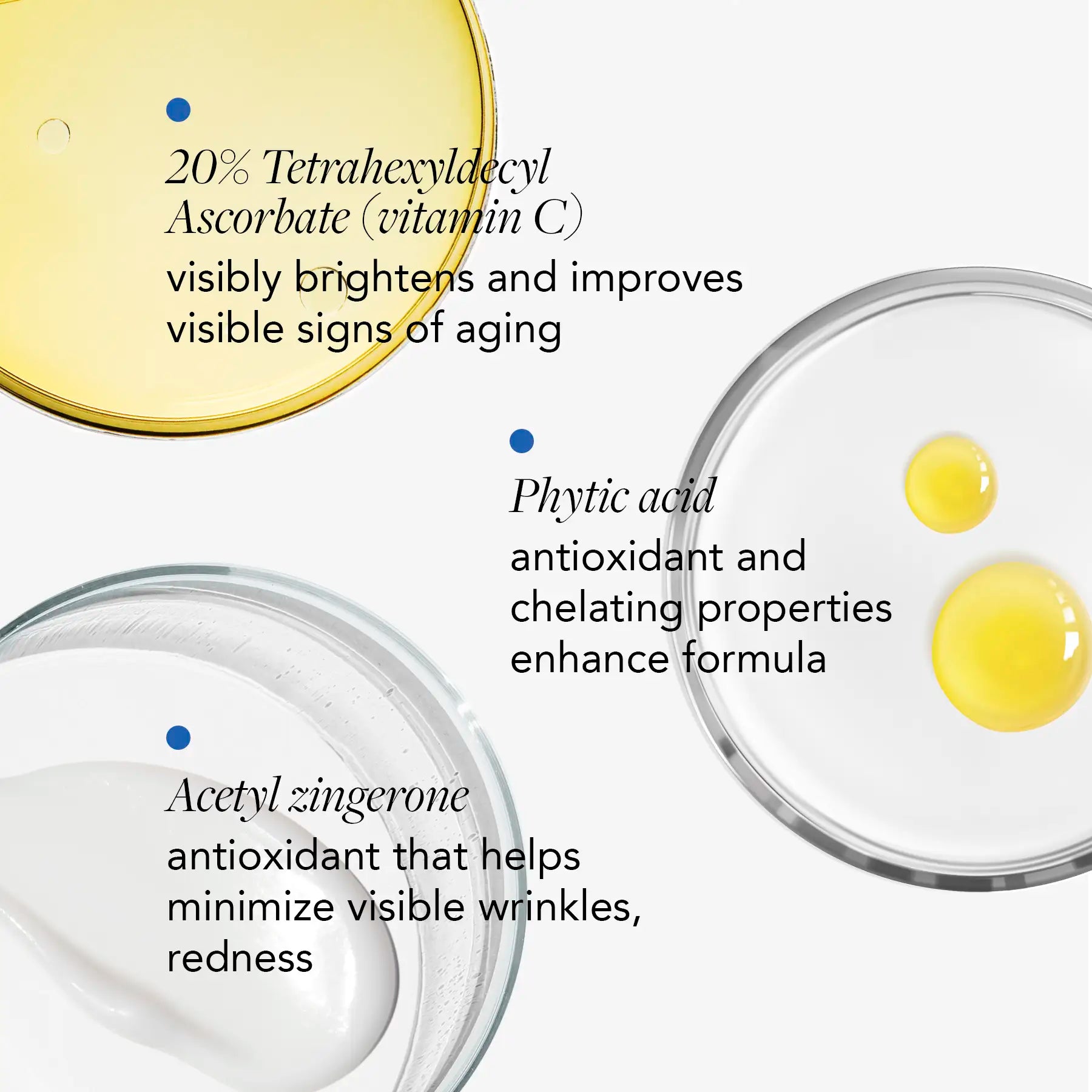 ingredient call outs for power c serum