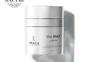 Skincare cream jar labeled 'the MAX crème' by IMAGE Skincare with BAZAR logo on a white background
