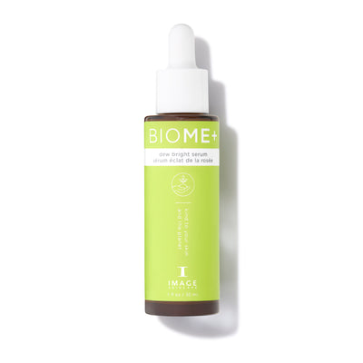 BIOME+ serum bottle on a white background