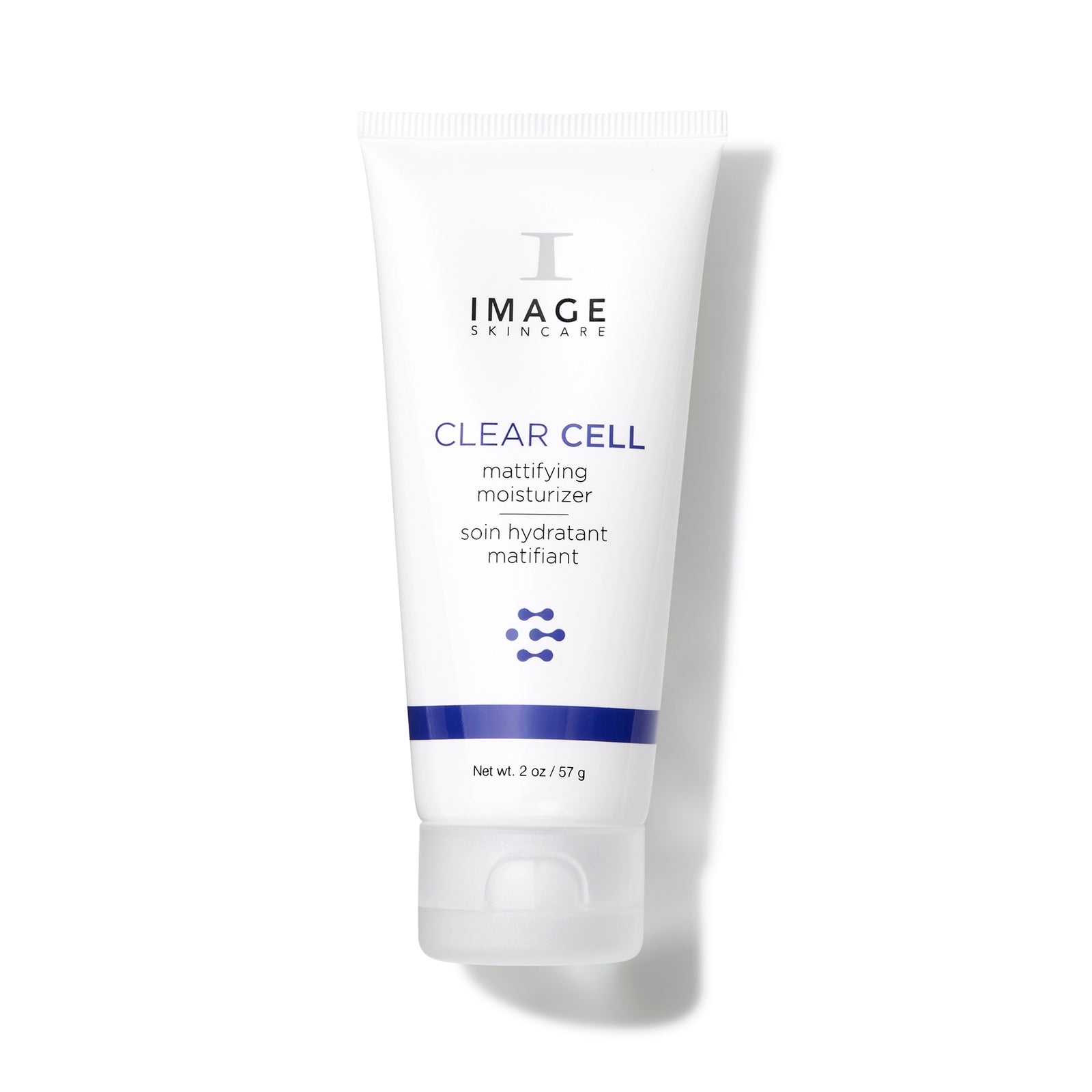 Tube of Image Skincare Clear Cell Mattifying Moisturizer on a white background