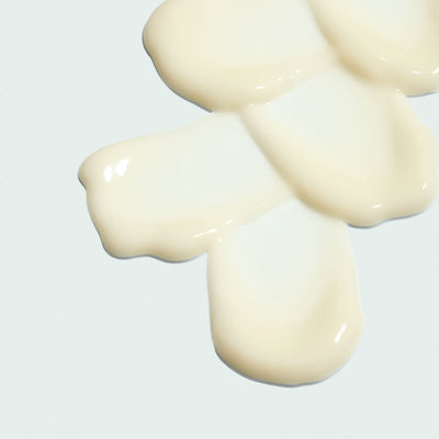 close up texture shot of eye lift gel on light background