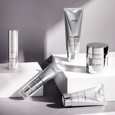 Full MAX product collection on gray background
