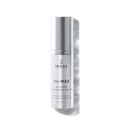 Skincare bottle labeled 'the MAX' on a white background