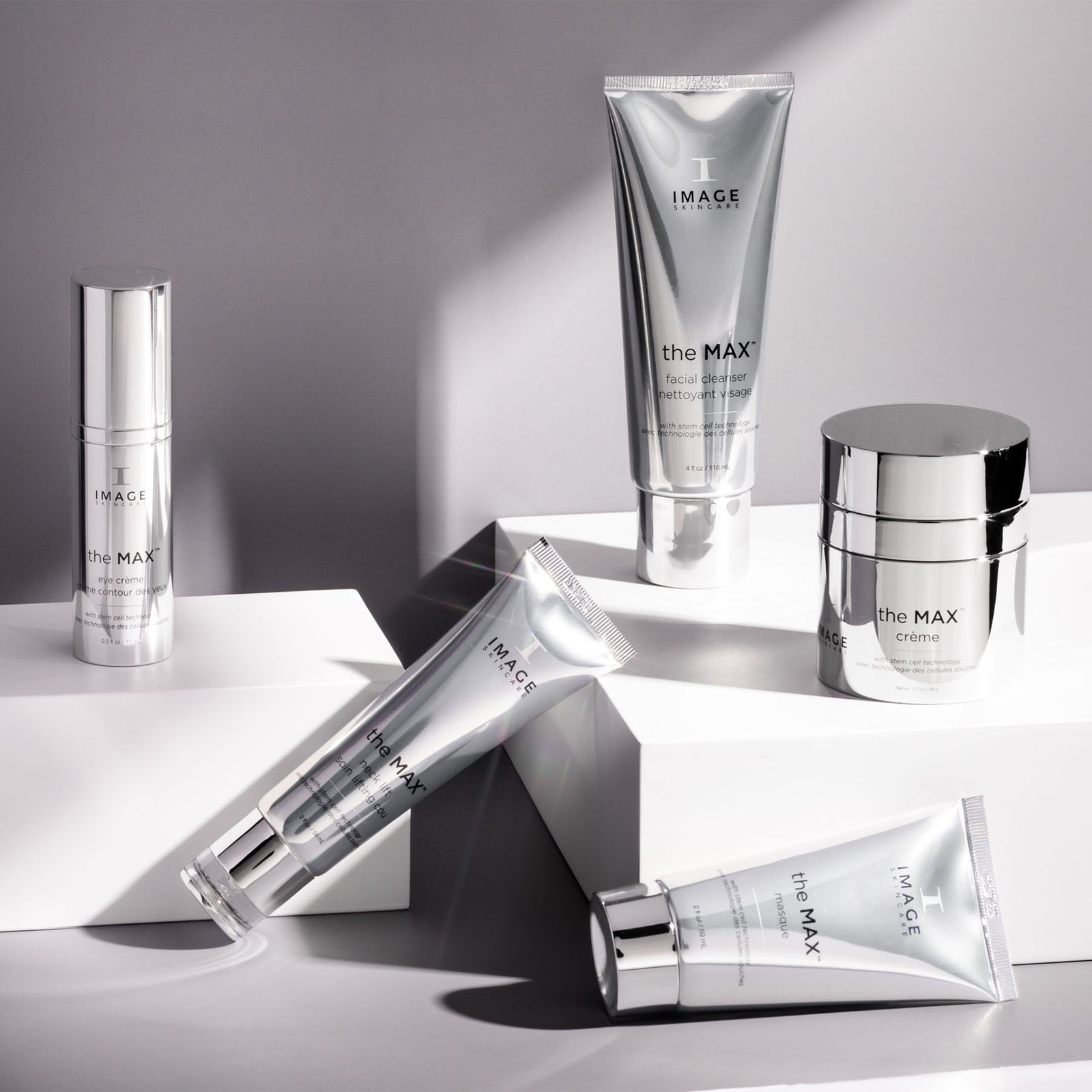 Full MAX product collection with gray background