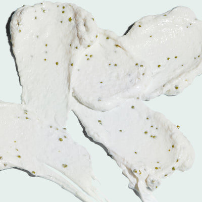close up texture shot of exfoliating cleanser 
